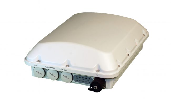 An outdoor access point by Ruckus.
